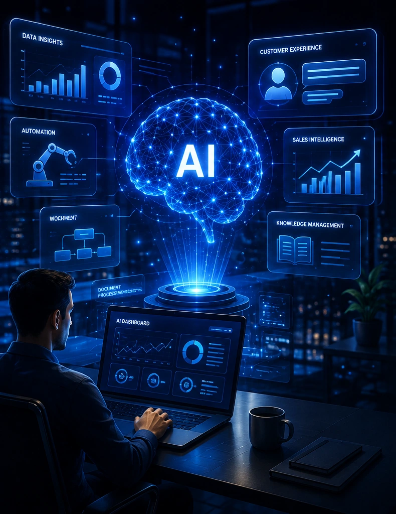 AI business intelligence dashboard